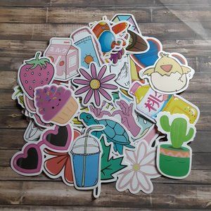 25pc Random Mix Vinyl Decals, Window or Wall Sticker, Lucky Dip Tumbler …
